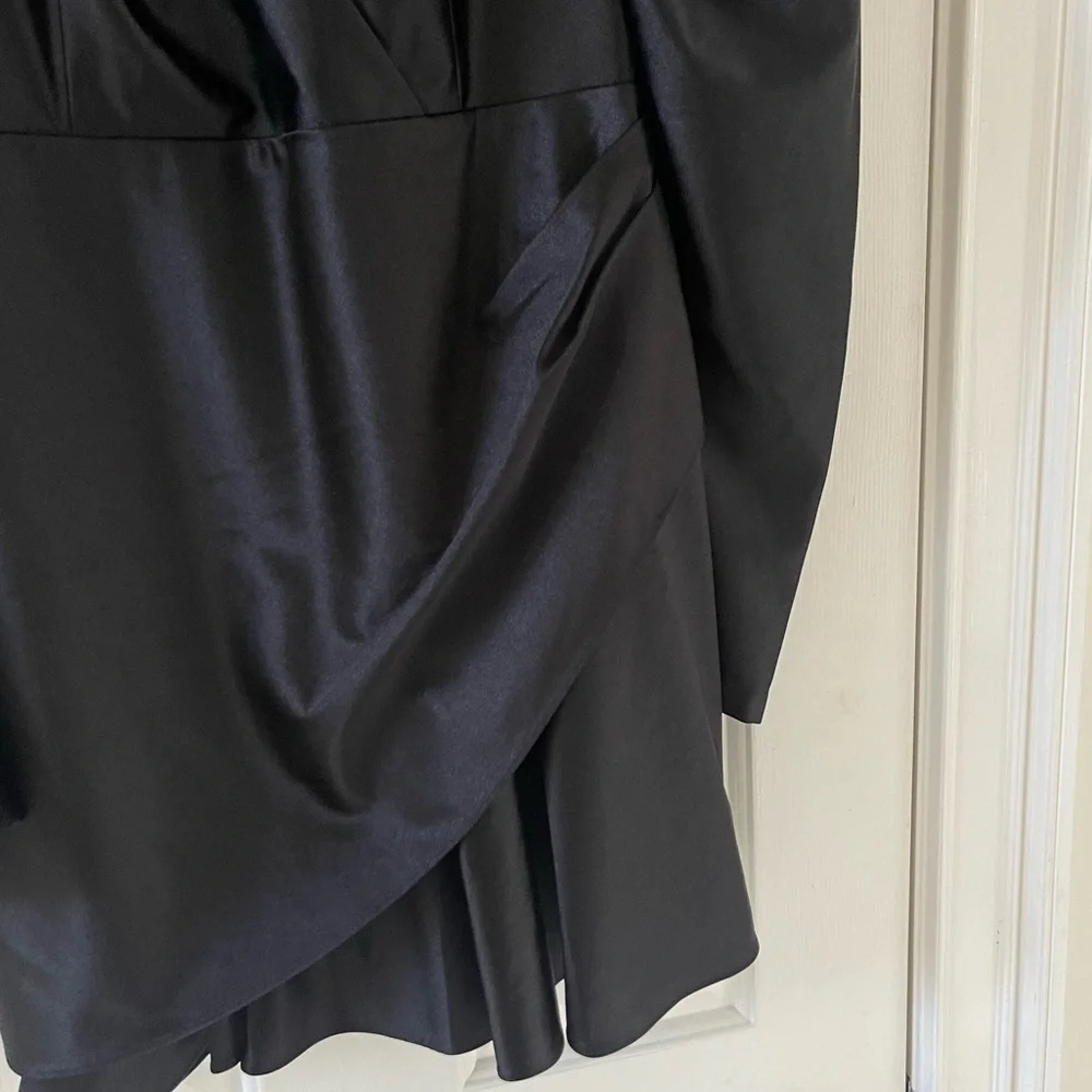 Rotate Birger Christensen Black Puff Sleeve Mini Dress - Picture 9 of 9